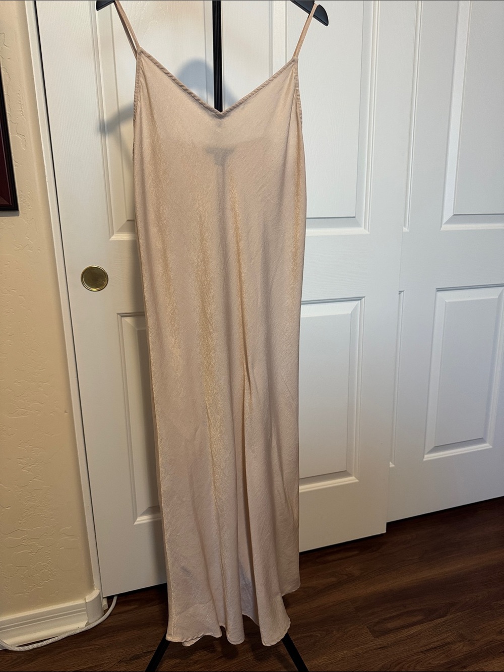 Banana Republic Maxi Slip Dress in champagne